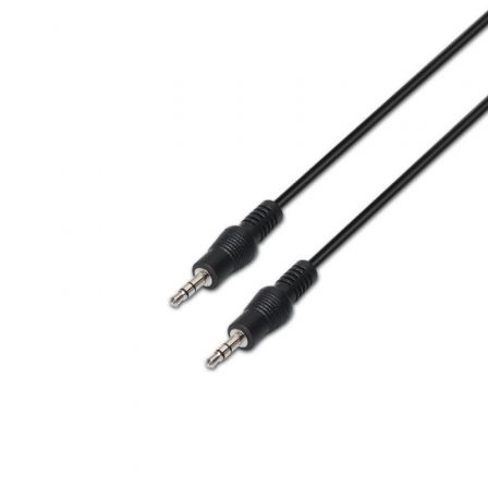 Aisens Cable de Audio Estéreo Jack 3.5mm Macho a Jack 3.5mm Macho 10m Negro